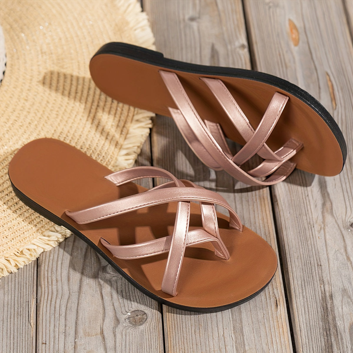 Breezy Summer Style: Womens Solid Color Flip Flops - Cat Shop Boys
