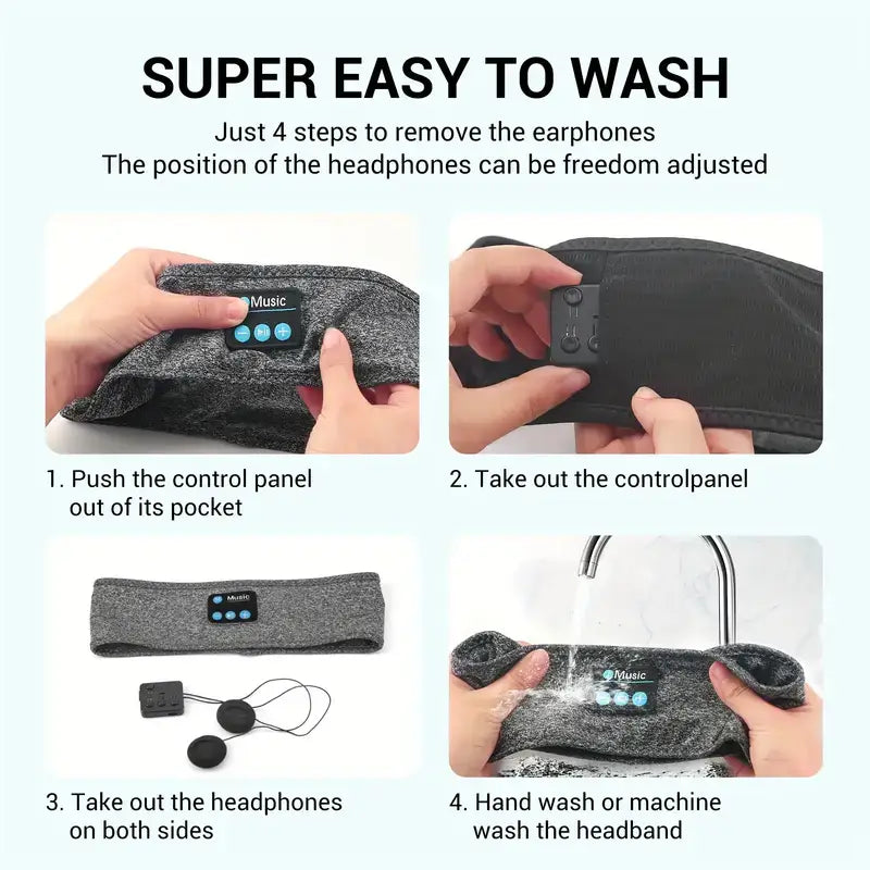 Wireless Sleep Headphones with Soft Headband for Uninterrupted Rest