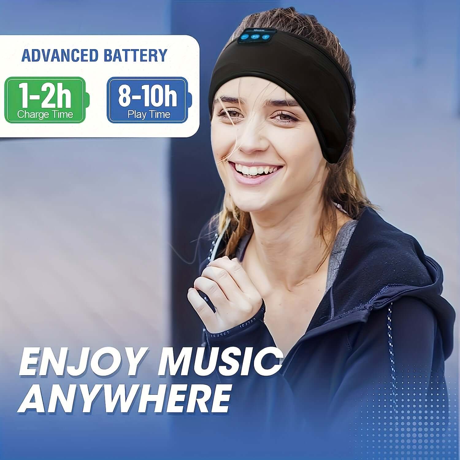 Ultra-Thin Wireless Sleep Headphones for Relaxation, Meditation & Workouts