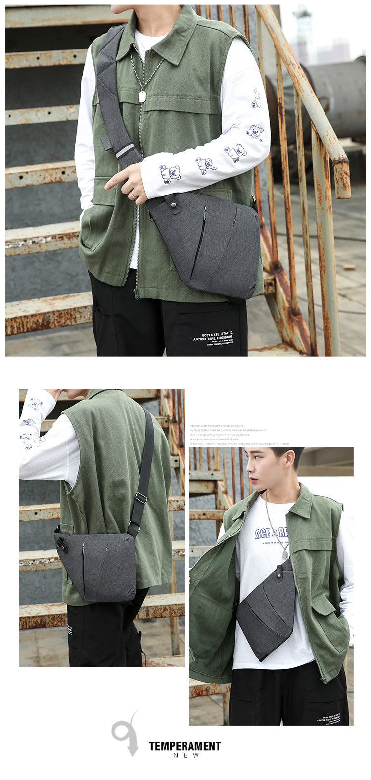 Anti-theft Crossbody Chest Bag - Cat Shop Boys