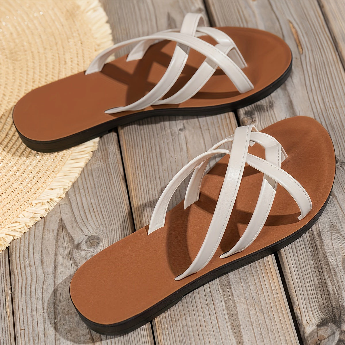 Breezy Summer Style: Womens Solid Color Flip Flops - Cat Shop Boys