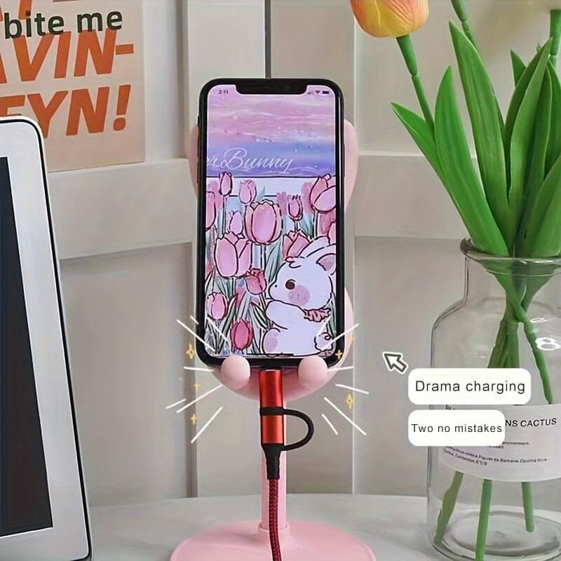 Cat Shop Boys - Cute Rabbit Phone Holder - Adjustable, Stylish & Universal Fit!