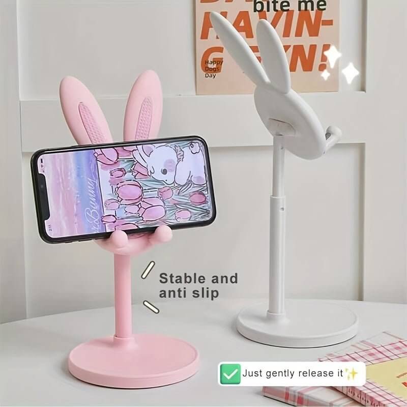 Cat Shop Boys - Cute Rabbit Phone Holder - Adjustable, Stylish & Universal Fit!