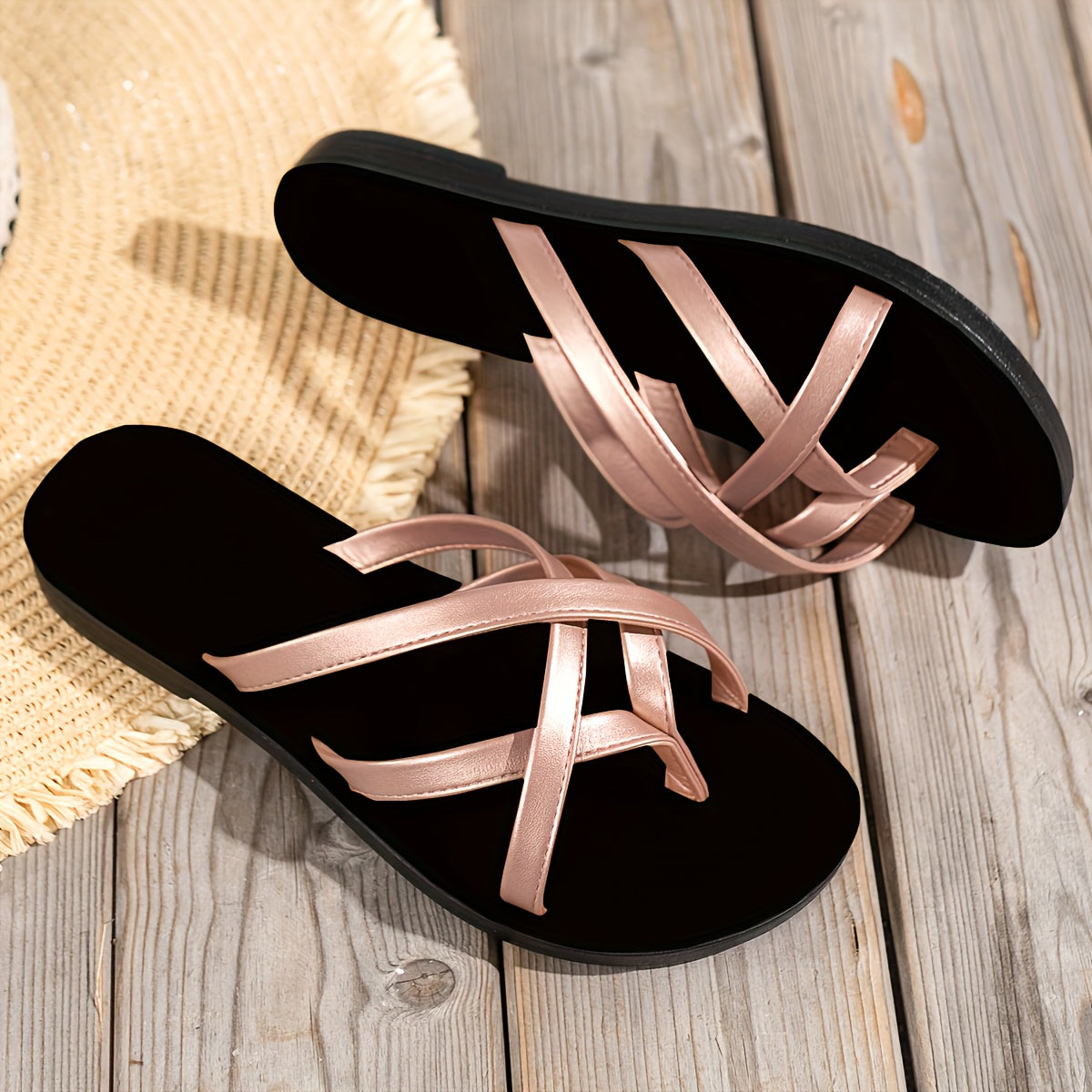 Breezy Summer Style: Womens Solid Color Flip Flops - Cat Shop Boys