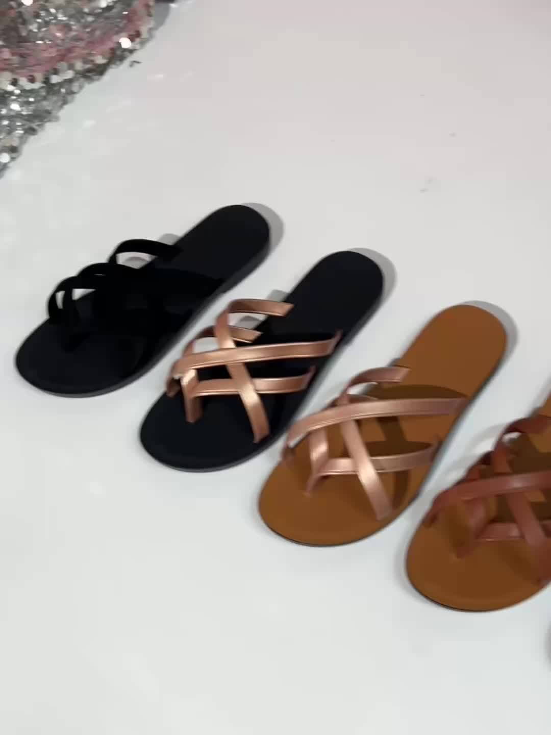 Breezy Summer Style: Womens Solid Color Flip Flops - Cat Shop Boys